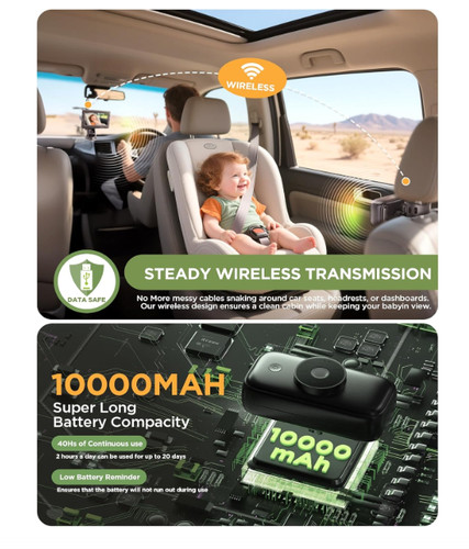 Wireless baby car camera - baby,